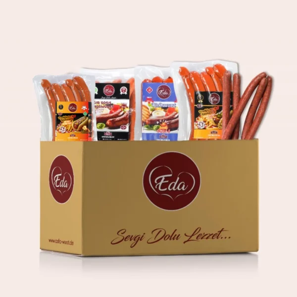 Box : Rindwurst Grillbox – Würzig & Herzhaft（5er Geschenkbox, Lieferung im Karton）