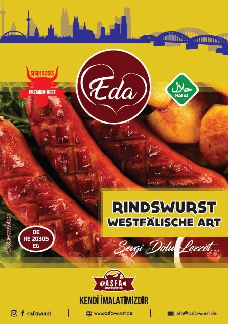 Halal Rindwurst Westfälischer Art – 700g | Kräftig gewürzt, traditionell geräuchert